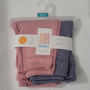 Carter's Just One You Pink and Gray Baby Pants Set